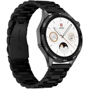 Swiss Military Smart Watch, Black Metal Strap, Fitness & Health Tracker, WCH-INTL