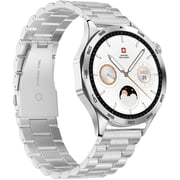 Swiss Military Smart Watch, Silver Steel Strap, Fitness & Health Tracker, WCH-INTL