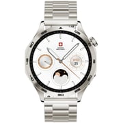 Swiss Military Smart Watch, Gold Steel Strap, Fitness & Health Tracker, WCH-INTL