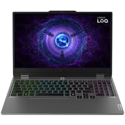 Lenovo LOQ 15IRX9 Gaming (2023) Laptop - 13th Gen / Intel Core i7-13650HX / 15.6inch FHD / 512GB SSD / 24GB RAM / 6GB NVIDIA GeForce RTX 4050 Graphics / Windows 11 /English & Arabic Keyboard / Luna Grey / Middle East Version - [83DV00ULPS]
