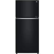 LG Top Mount Refrigerator 509L Glass Black - LTC752SGGM
