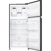 LG Top Mount Refrigerator 509L Glass Black - LTC752SGGM
