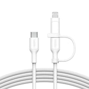 Belkin BoostCharge Pro 2-in-1 USB-C Cable 1.5m White