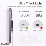 Choetech Magnetic Wireless Charger 1.5m Black - T697-F