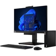 Lenovo ThinkCentre M70q Gen 4 (2023) Tower - 13th Gen / Intel Core i7-13700T / 512GB SSD / 8GB RAM / Shared Intel UHD Graphics 770 / Windows 11 Pro / English & Arabic Keyboard / Black / Middle East Version - [12E30030GR]