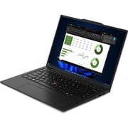 Lenovo ThinkPad X1 Carbon Gen 12 (2023) Laptop - 1st Series / Intel Core Ultra 7-155U / 14inch WUXGA / 1TB SSD / 32GB RAM / Shared Intel Graphics / Windows 11 Pro / English & Arabic Keyboard / Black / Middle East Version - [21KC001BGR]