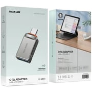 Green Lion OTG Adapter Grey - GNOTGACTAGY