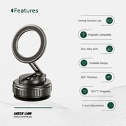 Green Lion GX-35 Suction Phone Holder Black - GNGX35SPHLBK