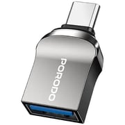 Porodo USB-C Adapter 0.12m Black - PD-CBL0023-BK