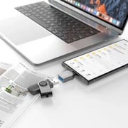 Porodo USB-C Adapter 0.12m Black - PD-CBL0023-BK