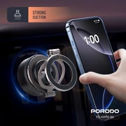 Porodo MagSafe Car Holder Black - PD-HSM10-BK
