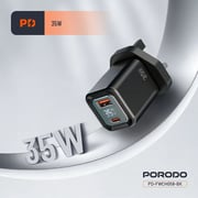 Porodo GaN Charger Black - PD-FWCH058-BK