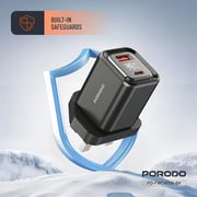 Porodo GaN Charger Black - PD-FWCH058-BK