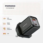Porodo GaN Charger Black - PD-FWCH058-BK