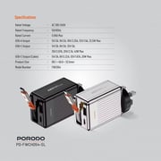 Porodo GaN Charger 75cm Silver - PD-FWCH054-SL