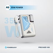 Powerology MagSafe Power Bank 10000mAh White - PPBCHA80-WH