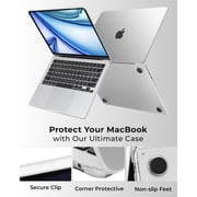 Glassology Defense Shield Laptop Case Transparent MacBook Air 13.6Inch 2025 - GTSM4