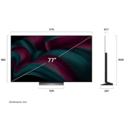 LG 77inch C5 evo AI OLED4K Smart Television (2025 Model)