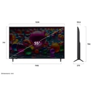 LG 55inch UA85 4K Smart UHD WebOS Television (2025 Model)