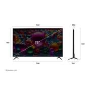 LG 75 inch LG UHD AI UA85 4K Smart TV AI Magic Remote Ready HDR10 webOS25 2025