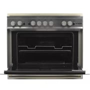 Fresh Free Standing 5 Burner Gas Cookers 60cm Stainless Steel/Black - FSC9060
