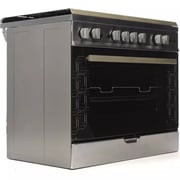 Fresh Free Standing 5 Burner Gas Cookers 60cm Stainless Steel/Black - FSC9060