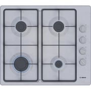 Bosch Series 2 Built In 4 Cooking Zone Gas Hob 60cm Stainless Steel - PBP6C5K60M