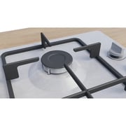 Bosch Series 2 Built In 4 Cooking Zone Gas Hob 60cm Stainless Steel - PBP6C5K60M