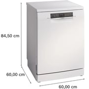 Bosch Series 6 Free Standing Dishwasher - SMS6HMW76M