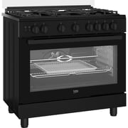 Beko 5 Burner Gas Cooker 90cm Black - BGGR11127GBA