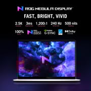 Asus ROG Zephyrus G16 Gaming (2025) Laptop - AMD Ryzen AI 7-350 / 16inch WQXGA / 2TB SSD / 32GB RAM / 8GB NVIDIA GeForce RTX 5070 Graphics / Windows 11 Home / English & Arabic Keyboard / White / Middle East Version - [GA605KP-AI-OLED322W]