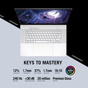 Asus ROG Zephyrus G16 Gaming (2025) Laptop - AMD Ryzen AI 7-350 / 16inch WQXGA / 2TB SSD / 32GB RAM / 8GB NVIDIA GeForce RTX 5070 Graphics / Windows 11 Home / English & Arabic Keyboard / White / Middle East Version - [GA605KP-AI-OLED322W]
