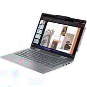 Lenovo ThinkPad X1 Gen 9 2-in-1 Convertible (2025) Laptop - 1st Gen / Intel Core Ultra 7-155U / 14inch WUXGA / 1TB SSD / 32GB / Intel Graphics / Windows 11 Pro / English & Arabic Keyboard / Grey / Middle East version - [21KE000CGR] + Wireless Headset