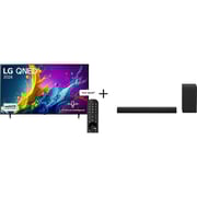 LG 65inch QNED80 4K QNED webOS Television (2024 Model) - 65QNED80T6B + S40T Sound Bar 2.1
