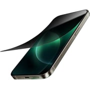 Green Lion 9H Steve Privacy Anti-Peeping Glass Black/Clear iPhone 16 Pro - GN9HSPY16BK