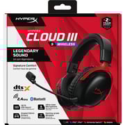 HyperX Cloud III S Wireless Over Ear Gaming Headphone Black/Red - A59Z0AA