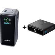 Anker Power Bank 20000mAh Black - A1336 + A1902 Base Charger Black