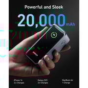 Anker Power Bank 20000mAh Black - A1336 + A1902 Base Charger Black