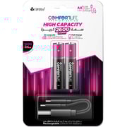 Rafeed Comfortlife AA Rechargeable Batteries And Charger Set - EQ0747