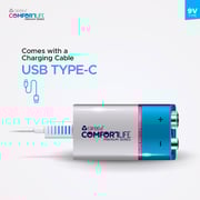 Rafeed Comfortlife 9V Rechargeable Battery And Charger - EQ0756