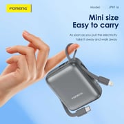 Foneng 20000mAh Mini Power Bank LED Display with 2 Built-inCables(22.5W) - Assorted