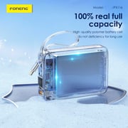 Foneng 20000mAh Mini Power Bank LED Display with 2 Built-inCables(22.5W) - Assorted