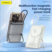 Foneng 10000mAh Magnetic Wireless Power Bank with Built-in Cable & Stand (22.5W) - Assorted