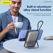 Foneng 10000mAh Magnetic Wireless Power Bank with Built-in Cable & Stand (22.5W) - Assorted
