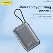 Foneng 10000mAh Magnetic Wireless Power Bank with Built-in Cable & Stand (22.5W) - Assorted
