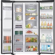 Samsung 615L, Bespoke AI Refrigerator SBS AI Home - RS90F64D1FAE