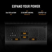 Asus TUF A16 Gaming (2025) Laptop - AMD Ryzen 9-8940HX / 16inch WQXGA / 1TB SSD / 16GB RAM / 8GB NVIDIA GeForce RTX 5070 Graphics / Windows 11 Home / English & Arabic Keyboard / Jaeger Gray / Middle East Version - [FA608PP-G1S161W]