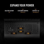 Asus TUF A16 Gaming (2025) Laptop - AMD Ryzen 7-260 / 16inch FHD+ / 512GB SSD / 16GB RAM / Shared AMD Radeon Graphics / Windows 11 Home / English & arabic Keyboard / Jaeger Gray / Middle East Version - [FA608UH-G1S825W]