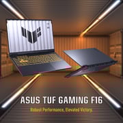 Asus TUF F16 Gaming (2025) Laptop - 13th Gen / Intel Core i5-13450HX / 16inch FHD+ / 512GB SSD / 16GB RAM / 8GB NVIDIA GeForce RTX 5050 Graphics / Windows 11 Home / English & arabic Keyboard / Jaeger Gray / Middle East Version - [FX608JH-RV002W]