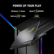Asus ROG Strix G16 Gaming (2025) Laptop - AMD Ryzen 9-8940HX / 16inch WQXGA / 1TB SSD / 16GB RAM / 8GB NVIDIA GeForce RTX 5060 Graphics / Windows 11 Home / English & Arabic Keyboard / Eclipse Gray / MiddleEast Version - [G614PM-G1S161W]